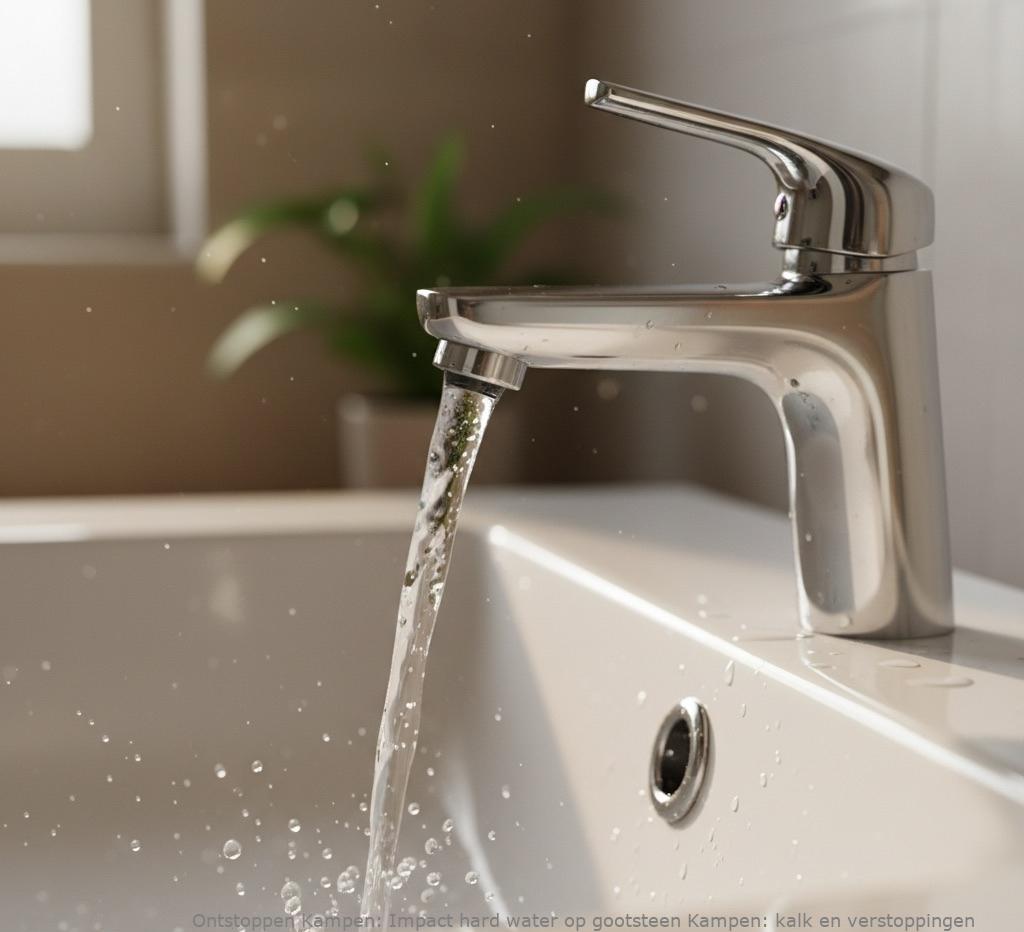 Impact hard water op gootsteen Kampen: kalk en verstoppingen