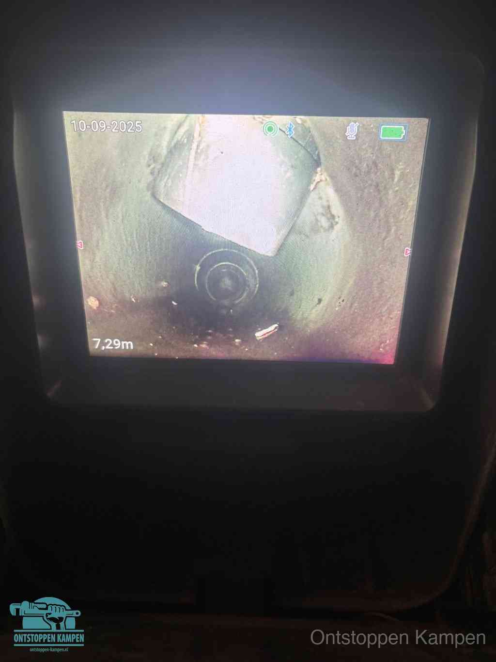 Rioolverzakking camerabeeld in Kampen