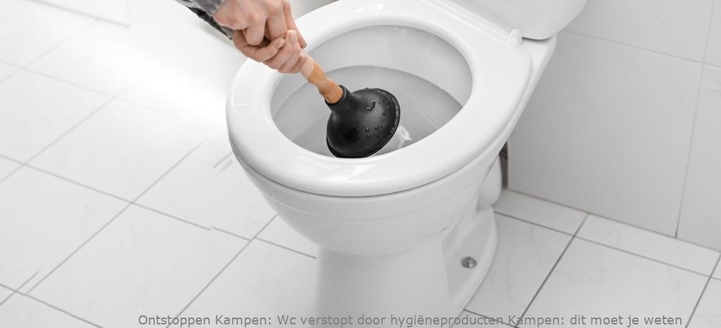 Wc verstopt door hygiëneproducten Kampen: gezondheidsrisico’s